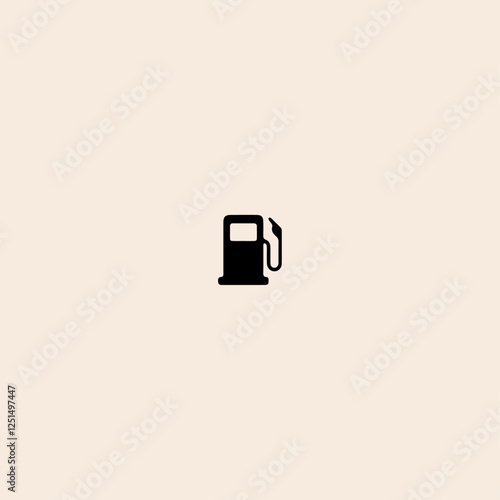 Gasoline Diesel Fuel Service Station icon flat vector design. 