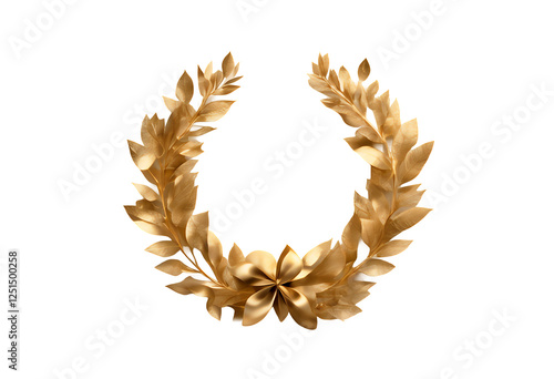 Obraz na płótnie heraldry succeed icon greek background vectors golden leaf laurel design card olive champion transparent frame emblem leaves roman victory award png gold certificate medal wreath ornament winner 2 w salonie