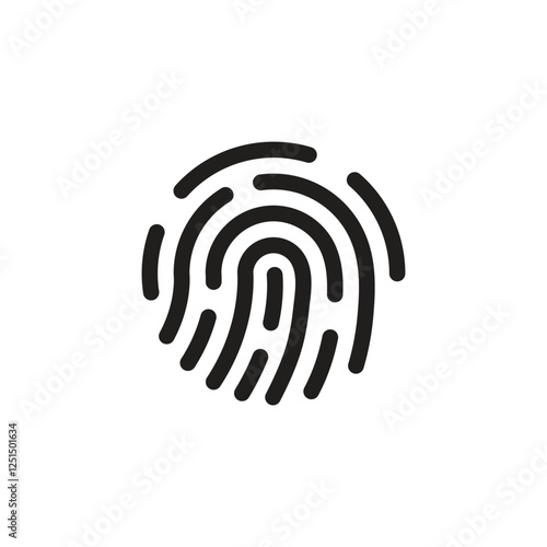 fingerprint vector, fingerprint security icon, Access, login, Lock unlock.