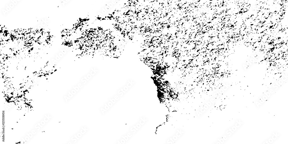 Fototapeta premium Dirt messy splash overlay and Black and white Dust overlay distress grungy effect paint. Black and white grunge seamless texture. Dust and scratches grain texture on white and black background. 