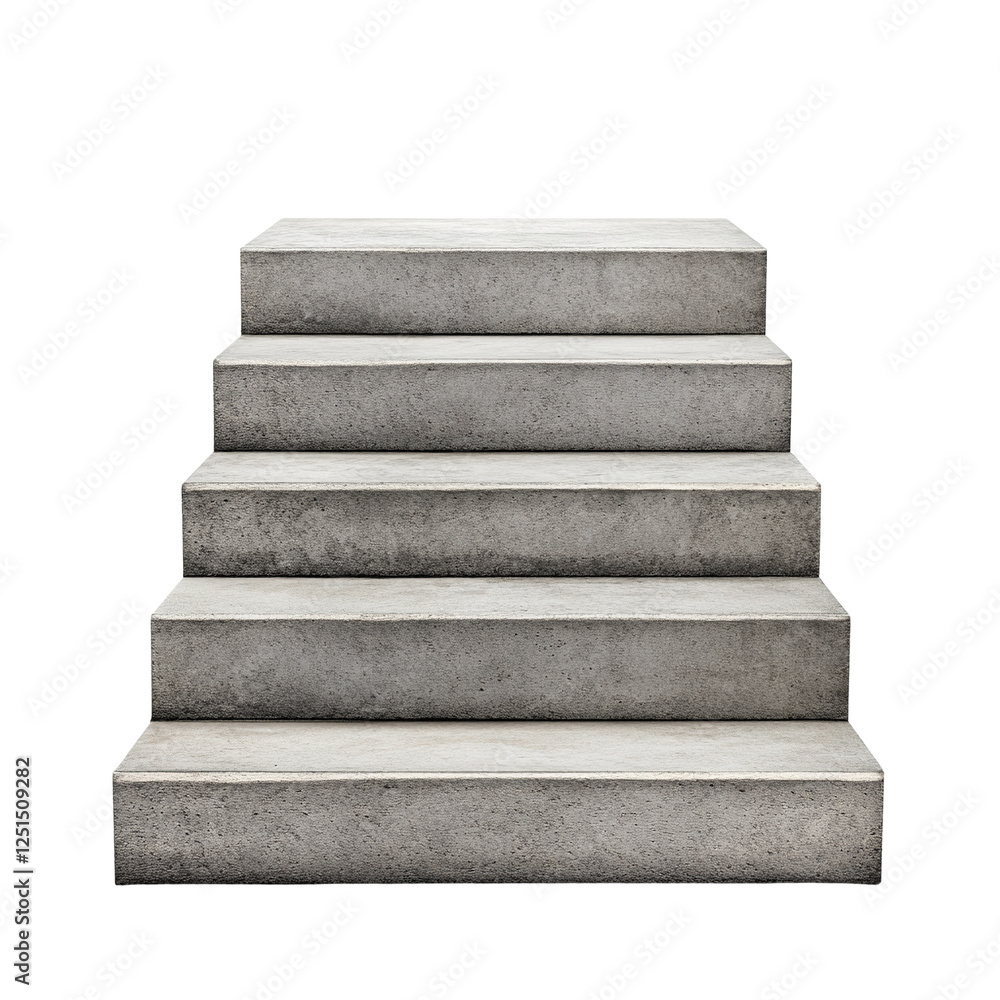 Concrete stairs leading to a higher level. Concrete stairs leading to a higher level.