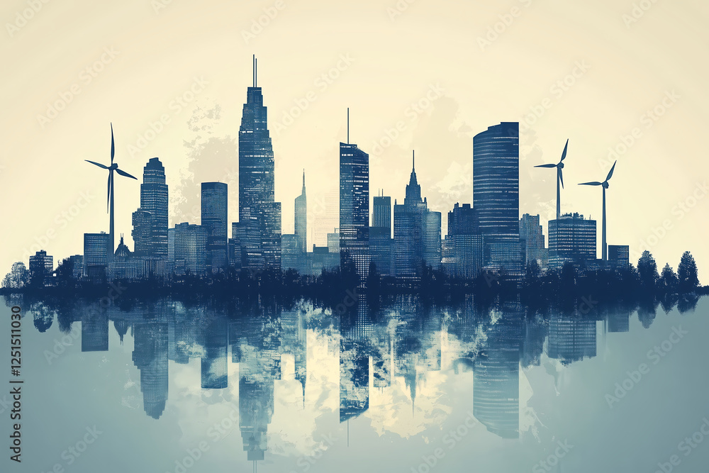 Fototapeta premium city skyline