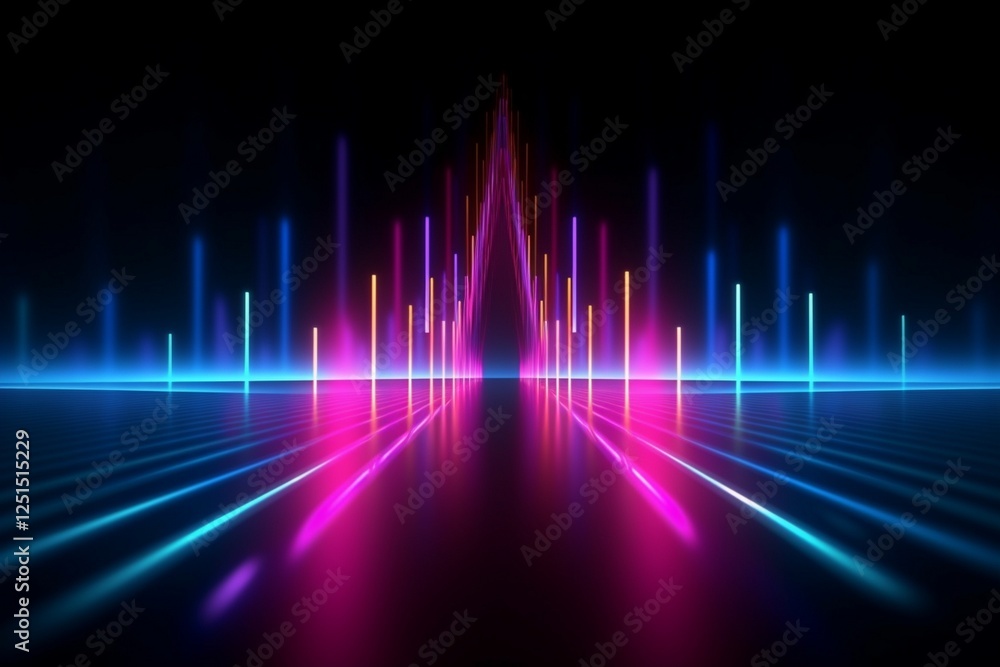 Abstract background with colorful neon lines. abstract background with colorful neon lights. Abstract digital background. Abstract background with colorful neon lines. abstract background with colorful neon lights. Abstract digital background.