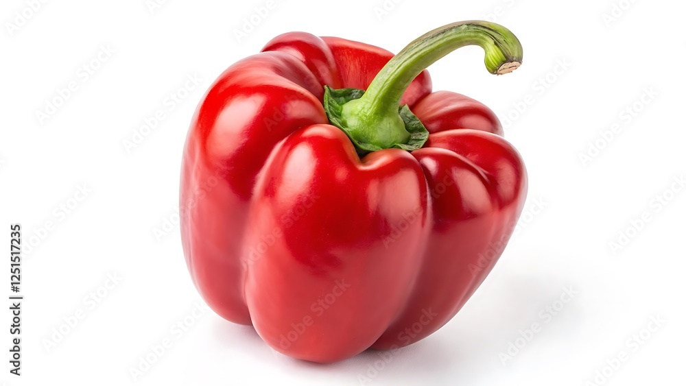 red paprika isolated on white red paprika isolated on white