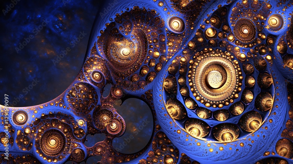 Abstract cosmic structure, swirling patterns, deep space Abstract cosmic structure, swirling patterns, deep space