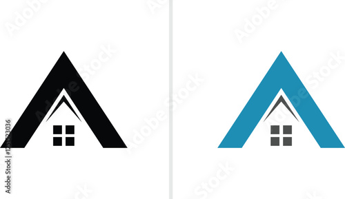 letter a home logo, letter a home icon, letter a, vector file