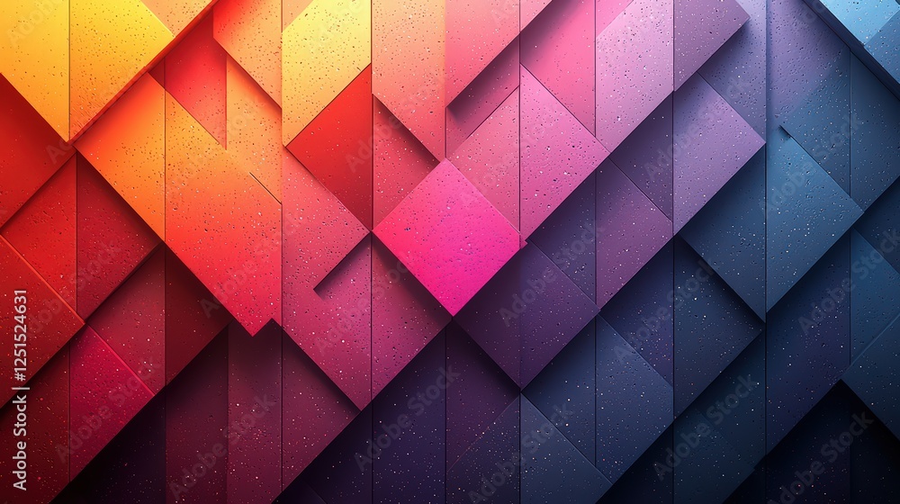 Obraz premium Shaded Diamond Pattern in Gradient Colors Creating a Striking Modern Texture