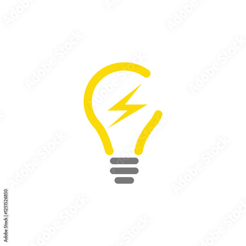  Light bulb is full of ideas And creative thinking, analytical thinking for processing. Light bulb icon vector. ideas symbol illustration.