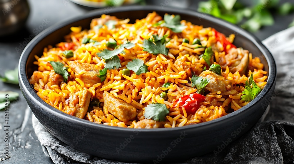 Delicious Biryani Loaded with Spices for the Ultimate Meal Delicious Biryani Loaded with Spices for the Ultimate Meal