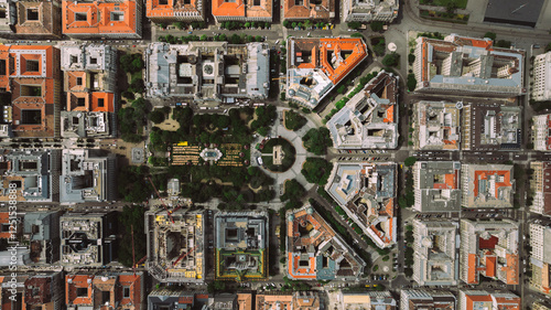 Establishing Aerial view of Budapest Cityscape - Hungary Capital Skyline at daytime