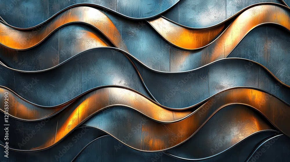Luxurious Metallic Pattern Featuring Interlocking Shapes for a Bold, Modern Statement Luxurious Metallic Pattern Featuring Interlocking Shapes for a Bold, Modern Statement