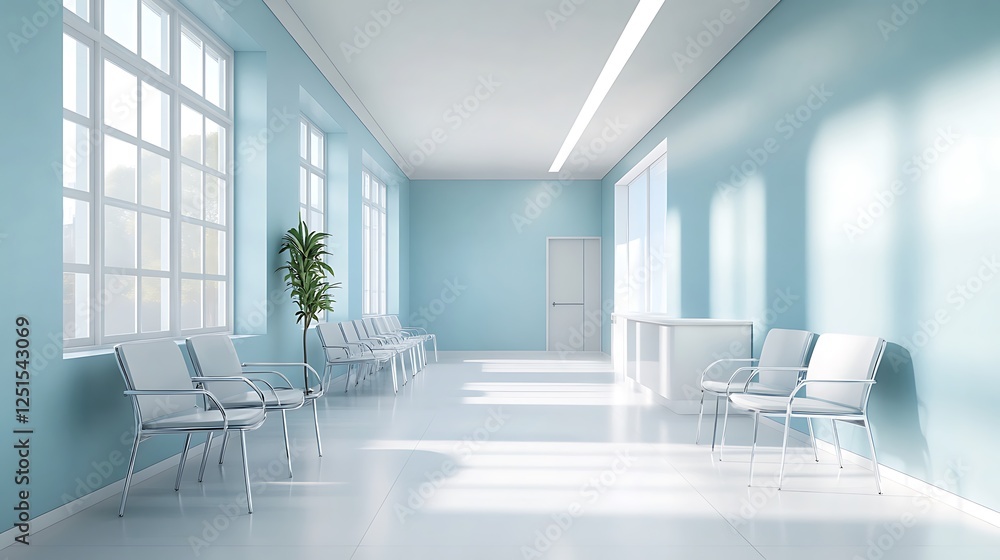 Fototapeta premium Bright clean waiting room in clinic pictures