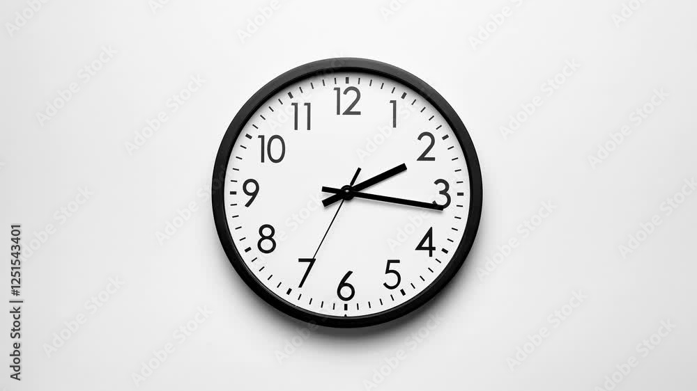 Classic wall clock. Clock face on white background. Time lapse. Time running fast. Analog clock. Wall clock show running time. Close up in 4K, UHD Classic wall clock. Clock face on white background. Time lapse. Time running fast. Analog clock. Wall clock show running time. Close up in 4K, UHD