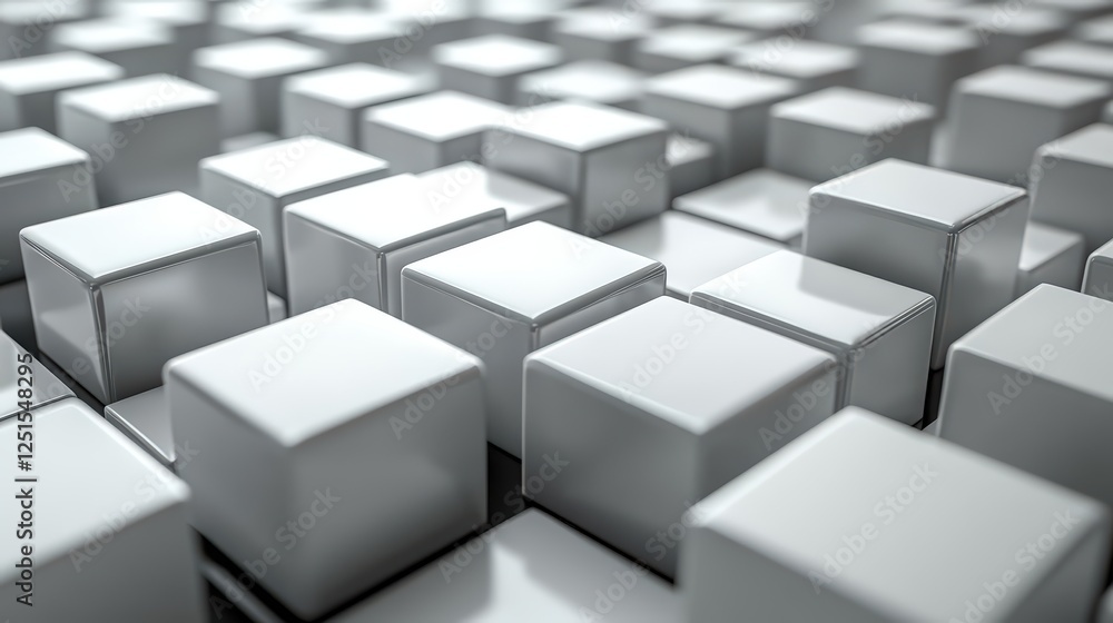 Seamless 3D Cube Pattern in Shades of Gray Creating an Optical Illusion Seamless 3D Cube Pattern in Shades of Gray Creating an Optical Illusion