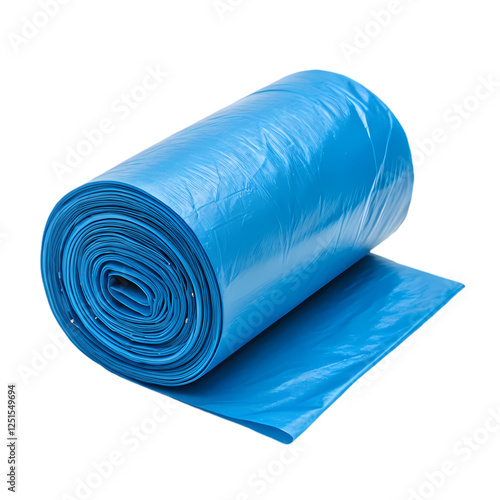 Blue Plastic Trash Bags Roll - Bulk Waste Disposal Bags