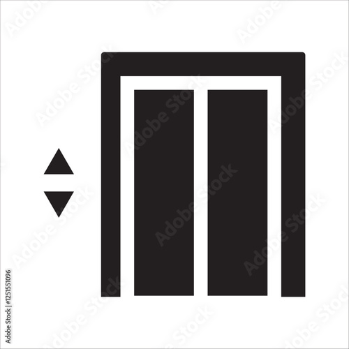 elevator icon in trendy flat style isolated on background. elevator iconpage symbol 