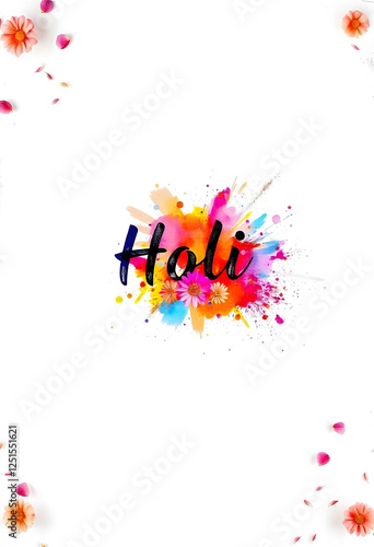 Holi Festival - Poweder Colorful background wallpaper v5
