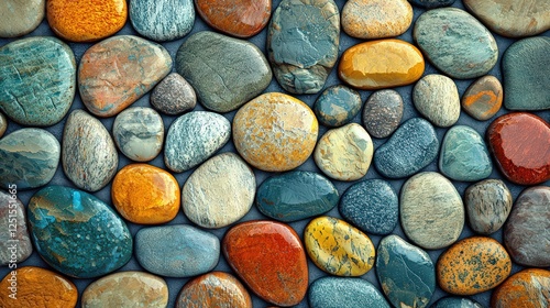 Abstract Seamless Pebble Texture in Earthy Tones for a Natural Rustic Vibe