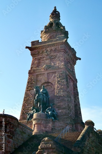 Kyffhaeuser Monument and Heritage, German emperor Wilhelm I. and Barbarossa, old castle, middle aged photo