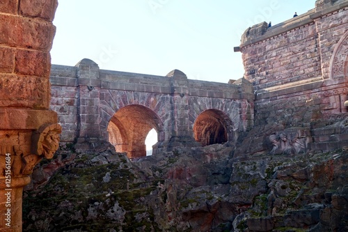 Kyffhaeuser Monument and Heritage, German emperor Wilhelm I. and Barbarossa, old castle, middle aged photo