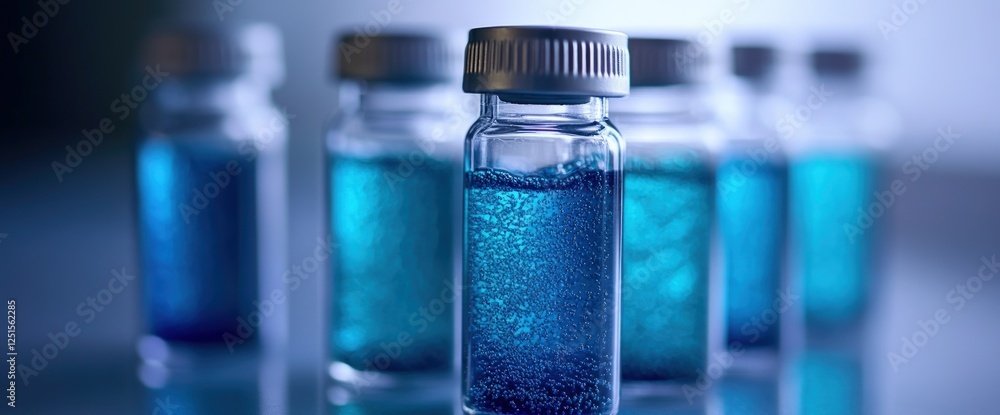 Blue liquid vials lab research (1) Blue liquid vials lab research (1)