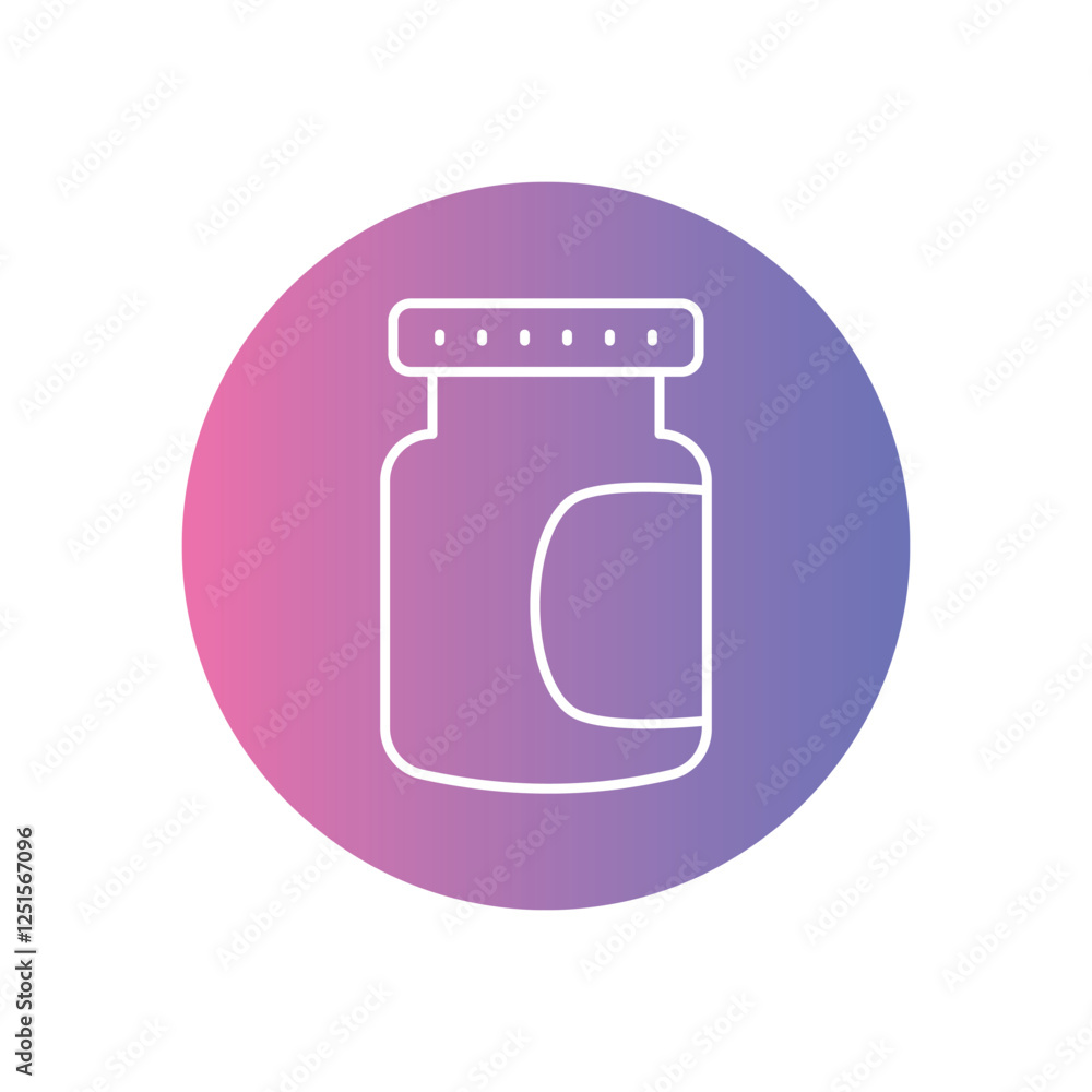 Canning Jars icon vector stock illustration Canning Jars icon vector stock illustration