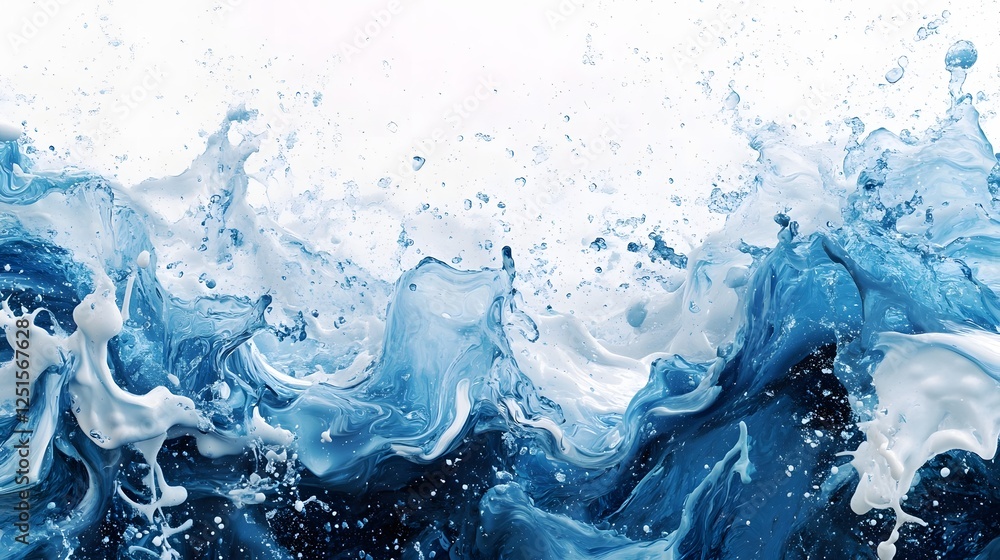 Dramatic and visually striking abstract background featuring a powerful blue water splash with captivating flowing movement dynamic droplets and mesmerizing aqua and cyan tones Dramatic and visually striking abstract background featuring a powerful blue water splash with captivating flowing movement dynamic droplets and mesmerizing aqua and cyan tones