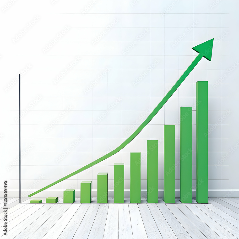 A Business Graph that shows the Growth of business A Business Graph that shows the Growth of business