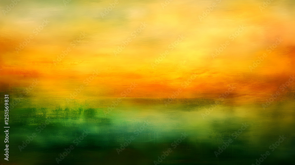 Obraz premium Abstract Sunset Landscape with Blended Colors and Warm Atmospheric Feel