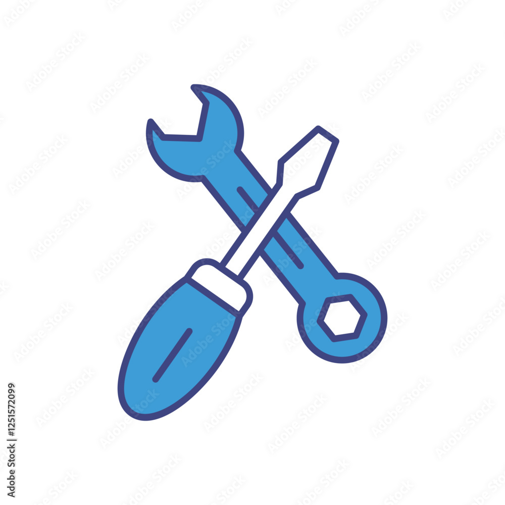 Hand Tools icon vector stock illustration Hand Tools icon vector stock illustration