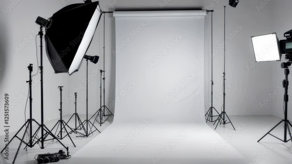 Professional Photography Studio Setup: Ready for a Photoshoot Professional Photography Studio Setup: Ready for a Photoshoot