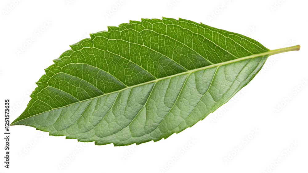 Obraz premium green leaf isolated on white