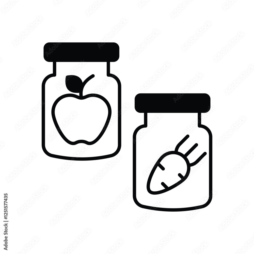 Preserving Food icon vector stock illustration Preserving Food icon vector stock illustration