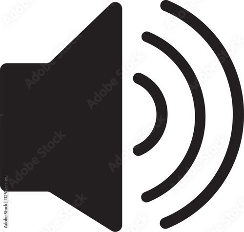 sound speaker icon vector illustration