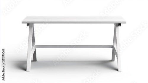 Wallpaper Mural Modern Minimalist White Table with Clean Lines for Contemporary Interior Design and Furniture Inspiration Torontodigital.ca