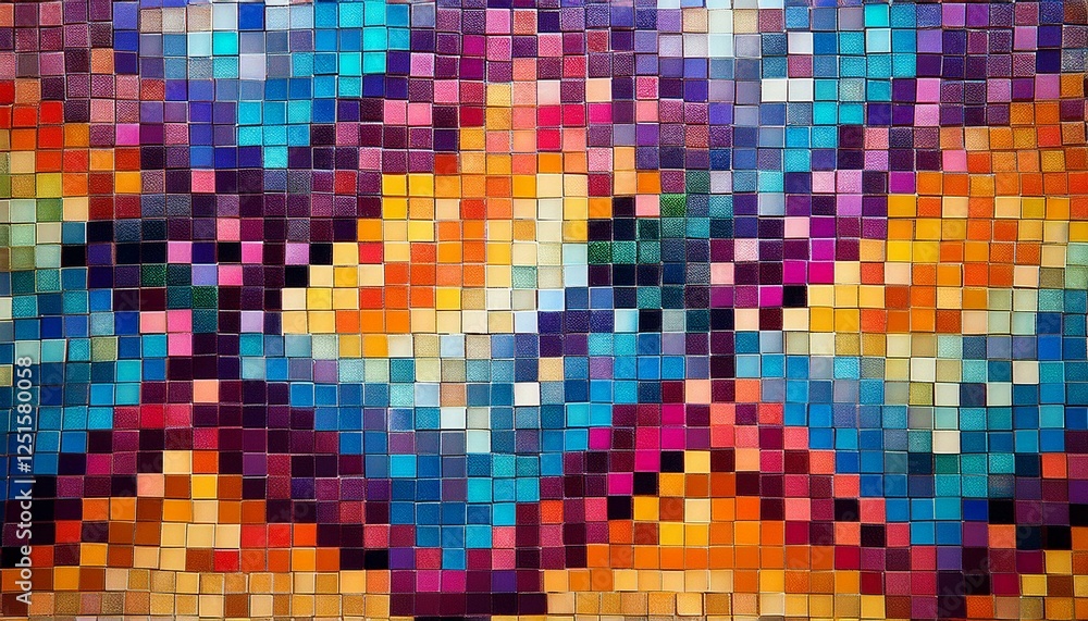 a colorful mosaic tile pattern a colorful mosaic tile pattern