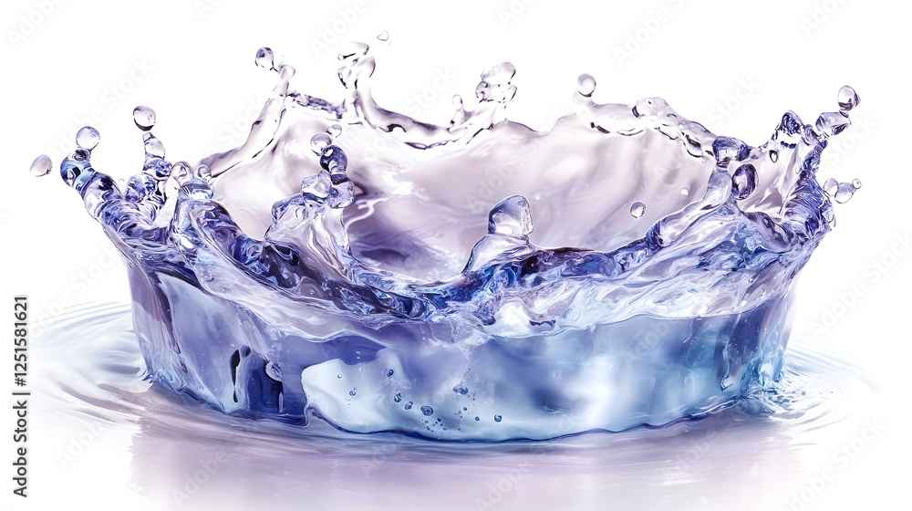 Dynamic splash of clear refreshing water in motion with splashing droplets and rippling waves creating an abstract natural and beautiful visual texture Dynamic splash of clear refreshing water in motion with splashing droplets and rippling waves creating an abstract natural and beautiful visual texture