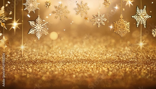 christmas background snowflakes stars gold christmas background