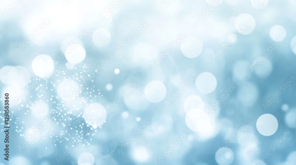 Blue bokeh lights sparkle, background texture, design element Blue bokeh lights sparkle, background texture, design element