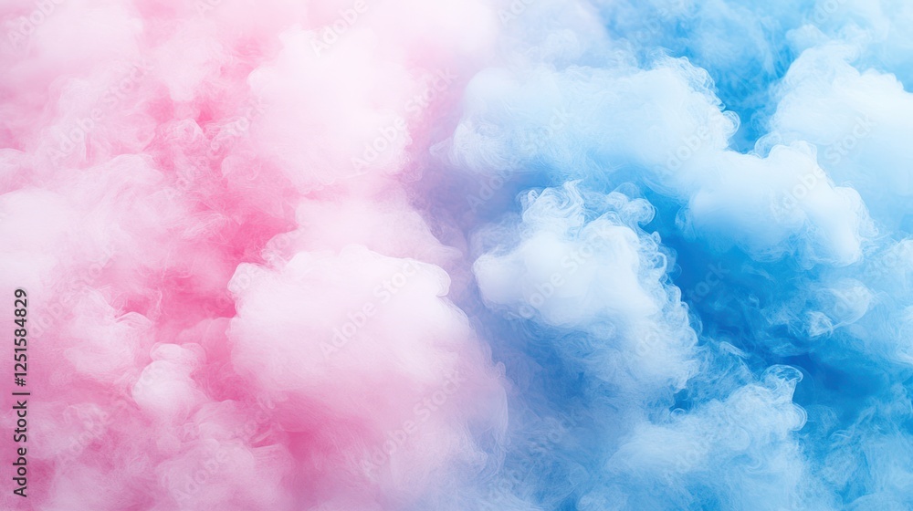 Pink blue smoke clouds studio backdrop Pink blue smoke clouds studio backdrop