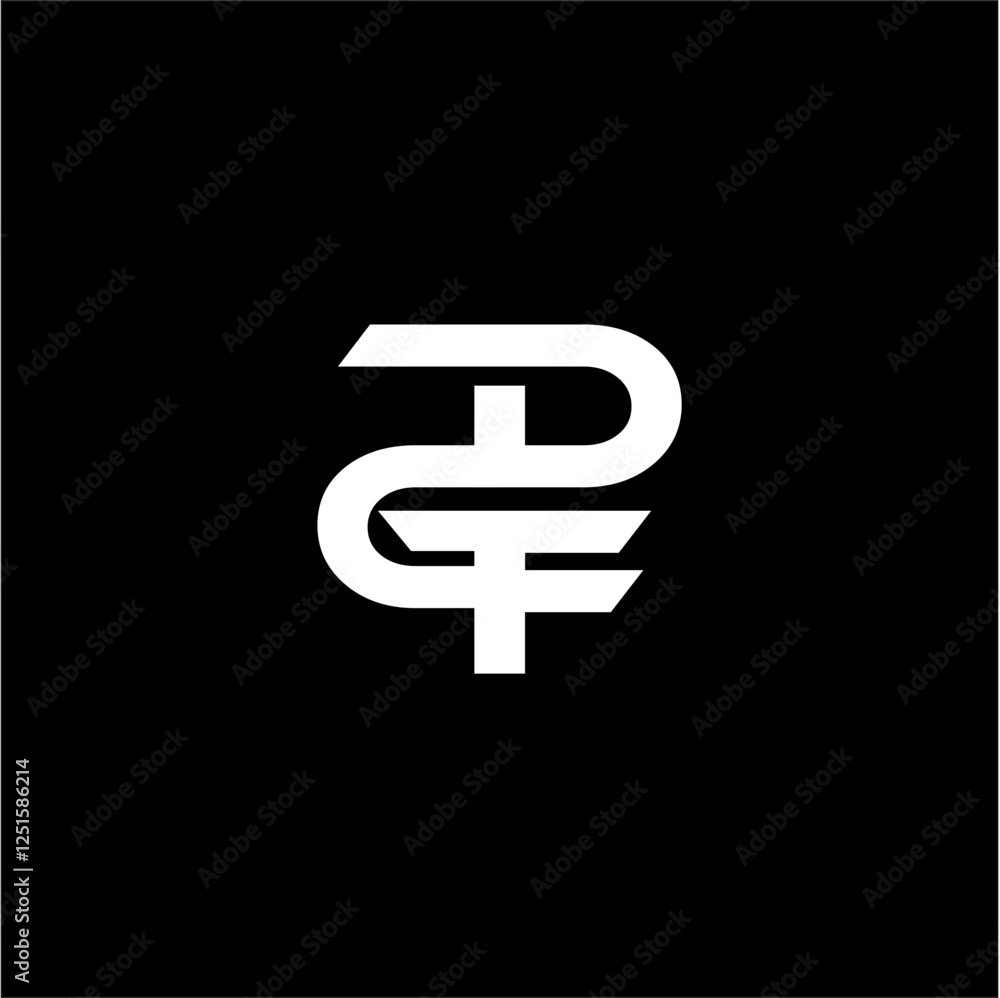 Obraz premium DGF Letter Initial Logo Design Template Vector Illustration