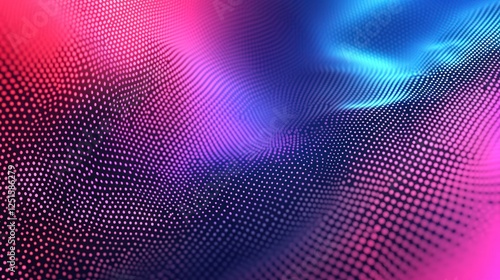 Wallpaper Mural Abstract swirling digital wave, vibrant pink blue gradient, dark background, tech design Torontodigital.ca