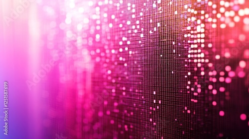 Wallpaper Mural Pink LED lights display, close-up, blurred background, event backdrop Torontodigital.ca