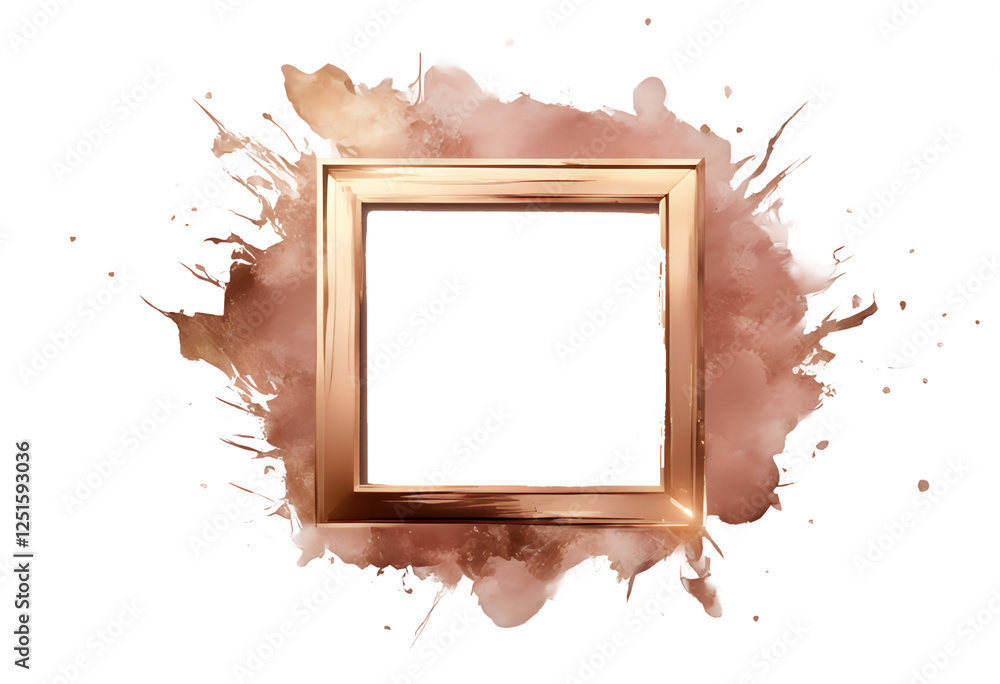 picture other artistic abstract paintbrush splash strokes brush splashes flyers banners border cards elements dirty rose vector gold title grunge boxes frame logo logotype set design background text