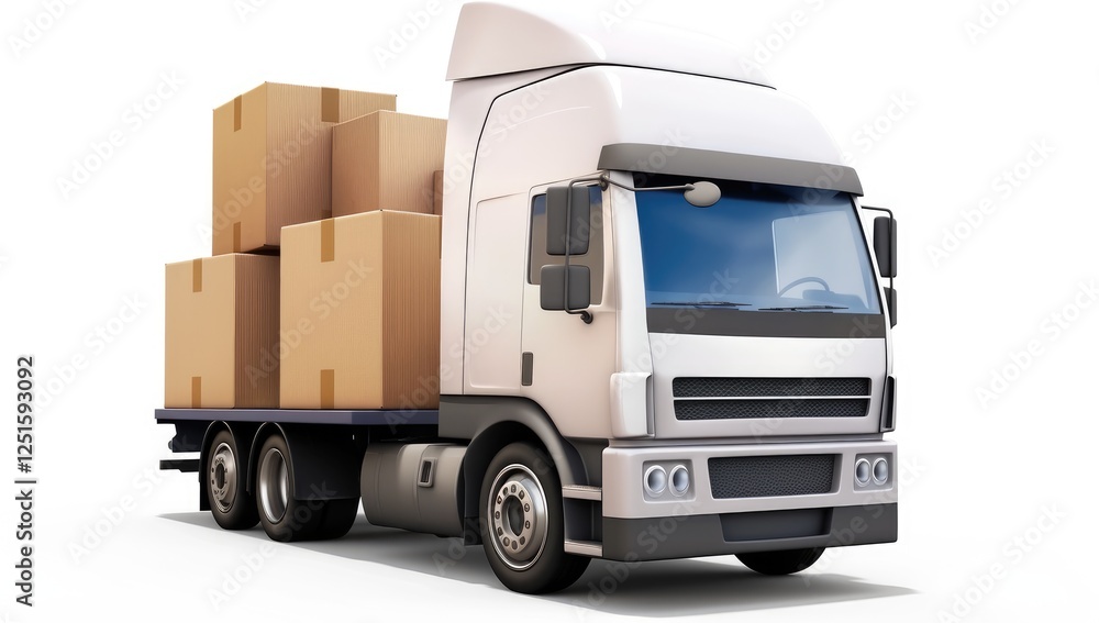 Obraz premium Truck transporting goods
