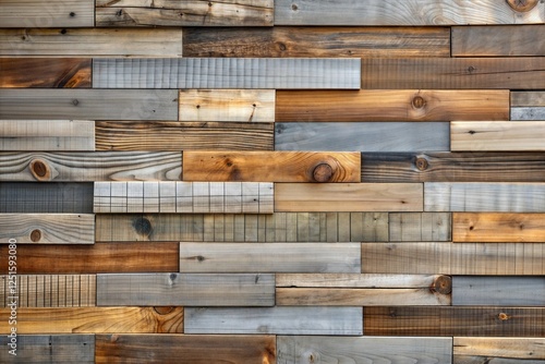Wallpaper Mural Rustic wooden wall with color variations and textured wood surface Torontodigital.ca