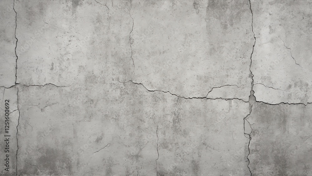 Fototapeta premium Seamless texture of raw concrete with subtle cracks and a weathered finish