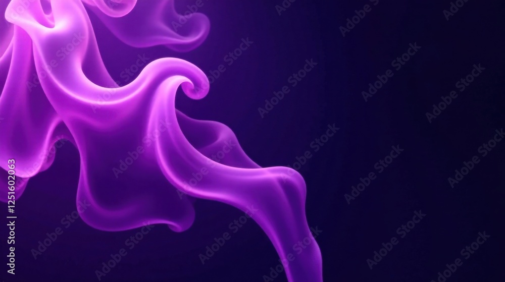 Abstract Purple Smoke Swirls on Dark Background, Elegant Fluid Design for Artistic Projects Abstract Purple Smoke Swirls on Dark Background, Elegant Fluid Design for Artistic Projects