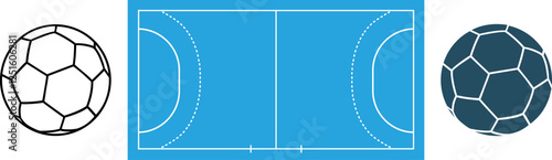 Handball logo. Isolated handball on white background