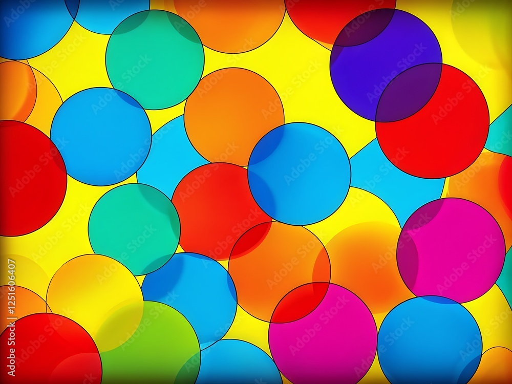 Abstract Colorful Circles Pattern Abstract Colorful Circles Pattern